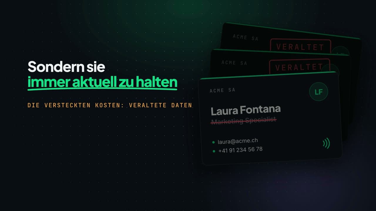 Das Problem mit Firmen-Visitenkarten